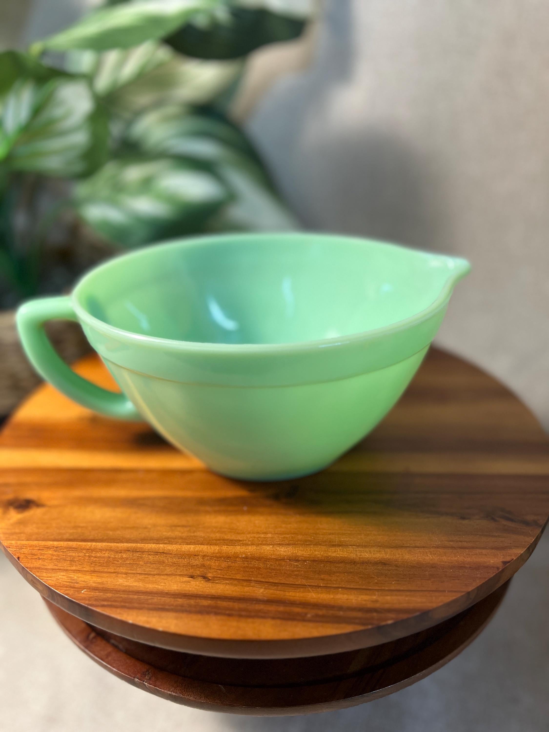 Vintage Fire-King Jadeite Batter Bowl, 9.5 Mixing Bowl