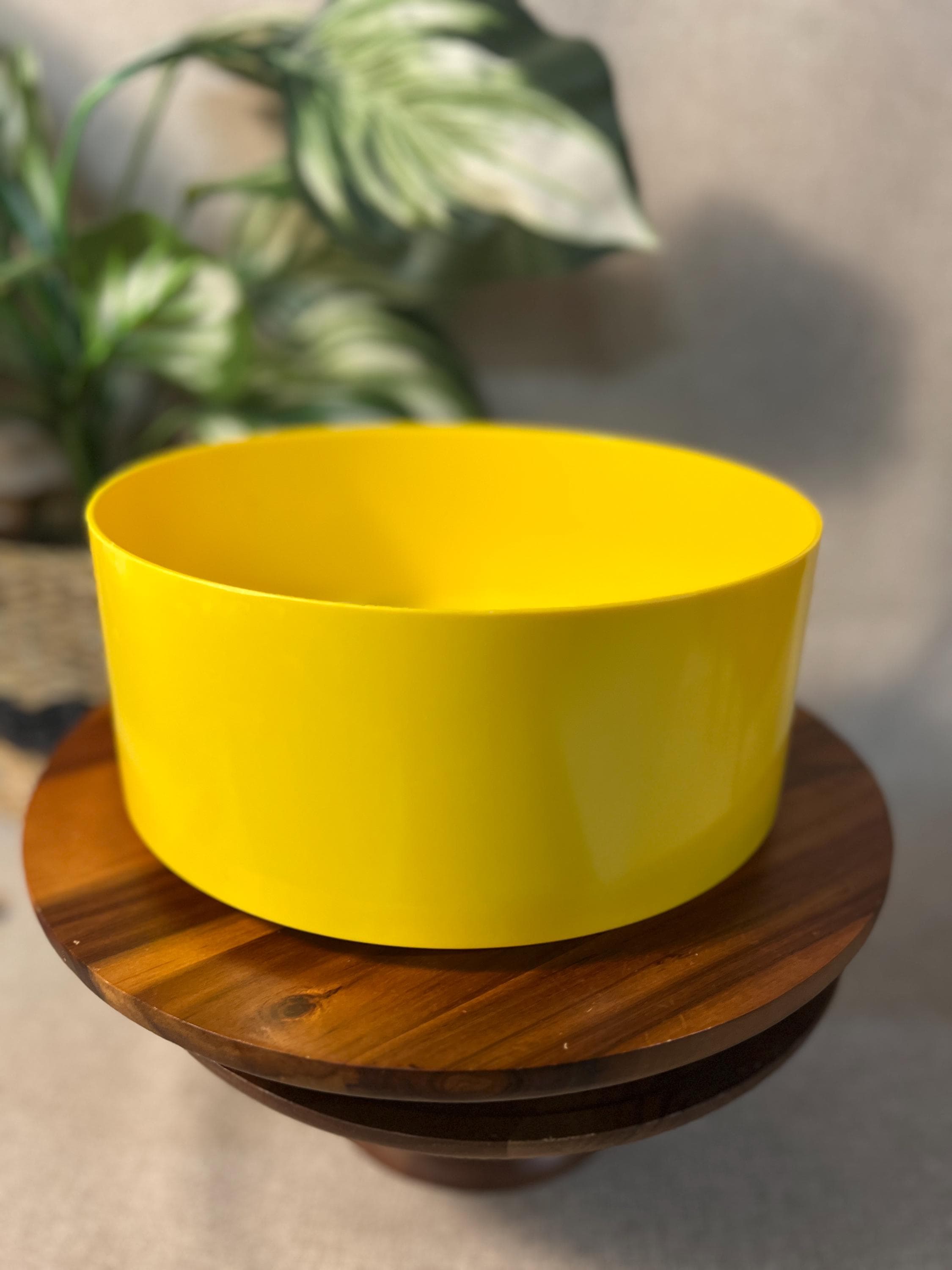 Vintage Heller Design by Massimo Vignelli 9.75" YELLOW XL Salad Bowl MCM