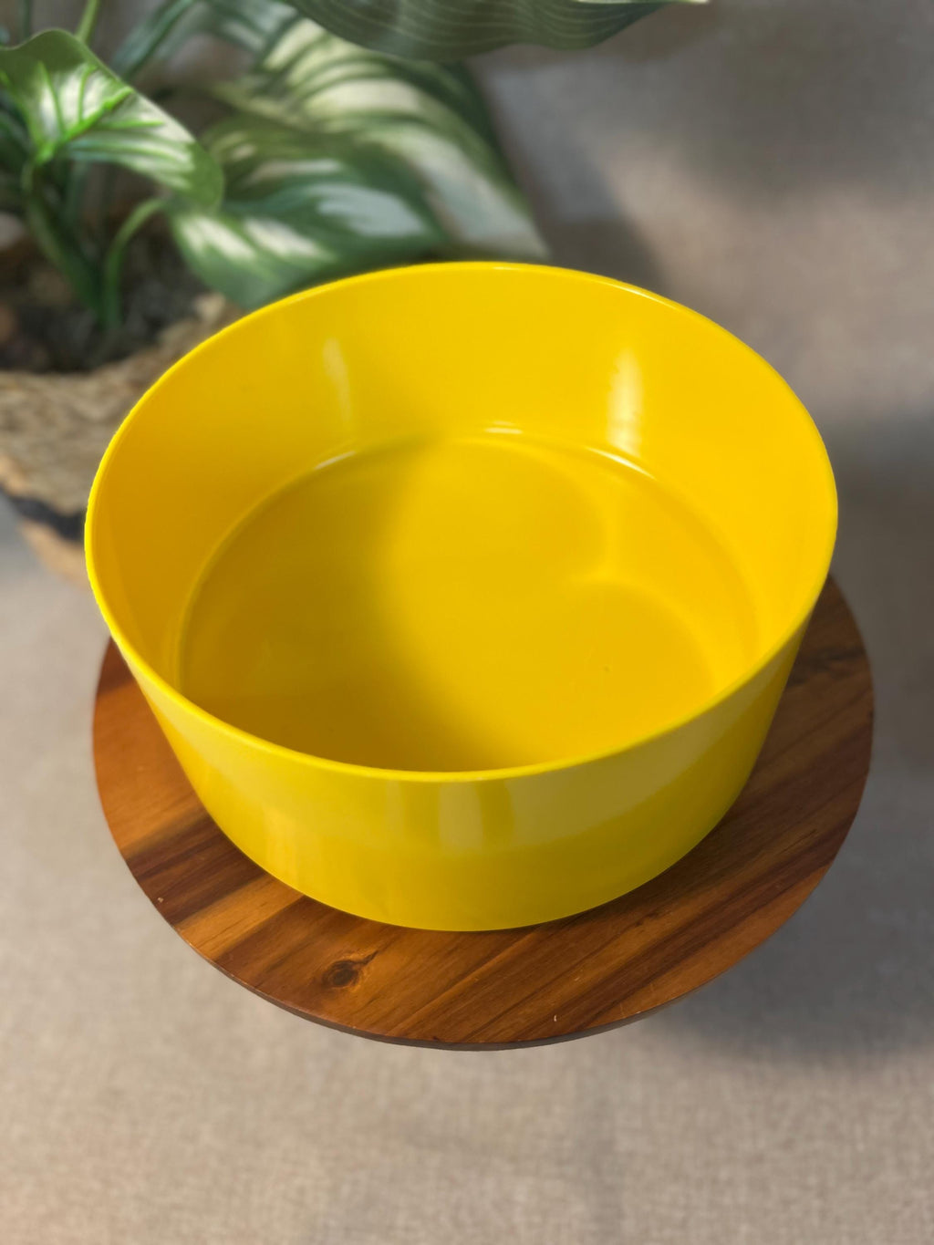 Vintage Heller Design by Massimo Vignelli 9.75" YELLOW XL Salad Bowl MCM