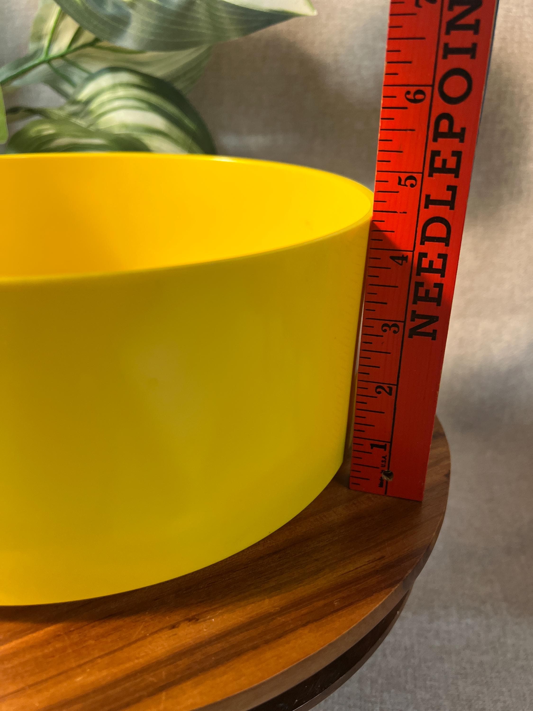 Vintage Heller Design by Massimo Vignelli 9.75" YELLOW XL Salad Bowl MCM