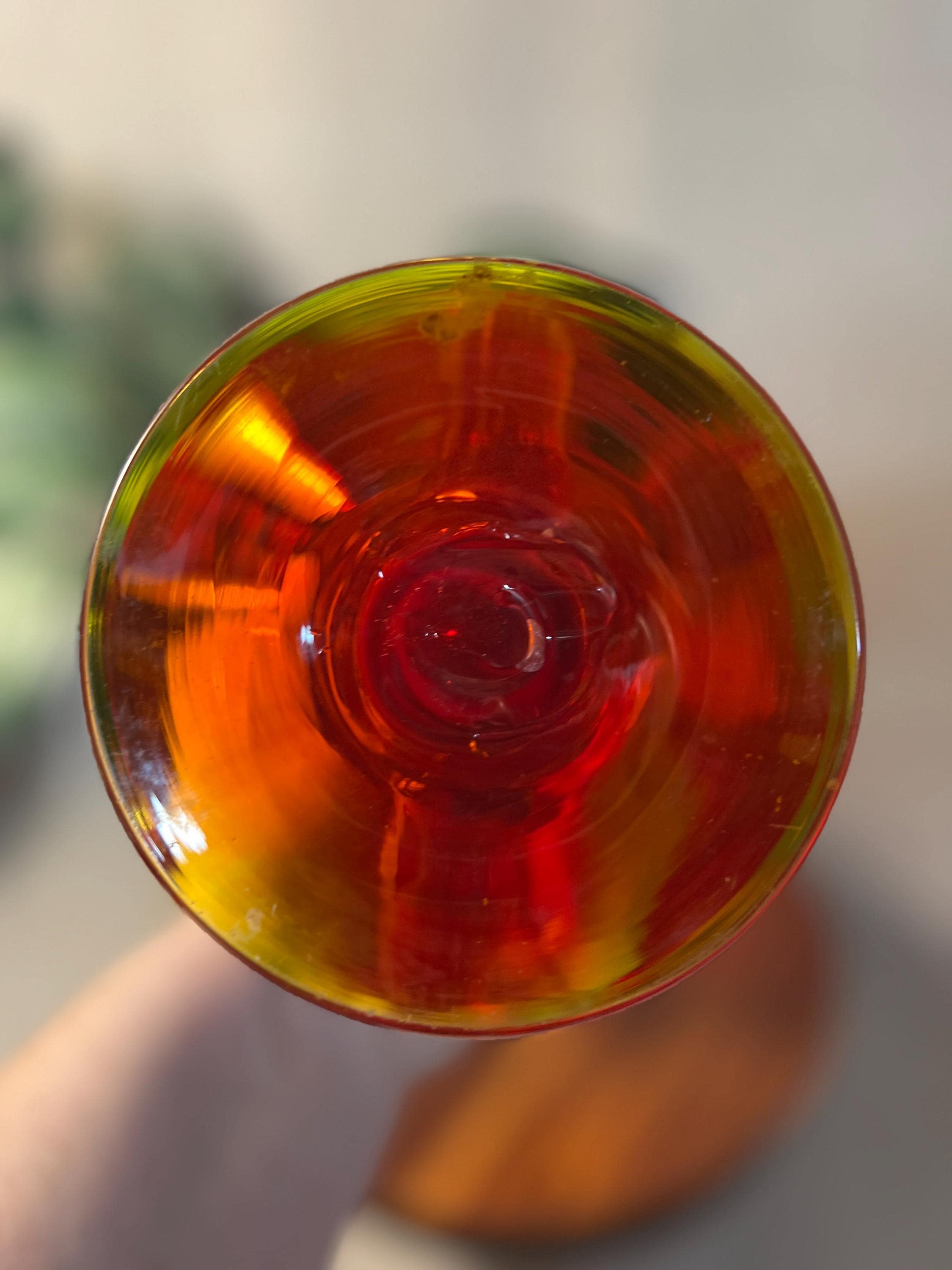 Blenko Vase 6930 Ruby Red 12 3/8" Handblown Art Glass