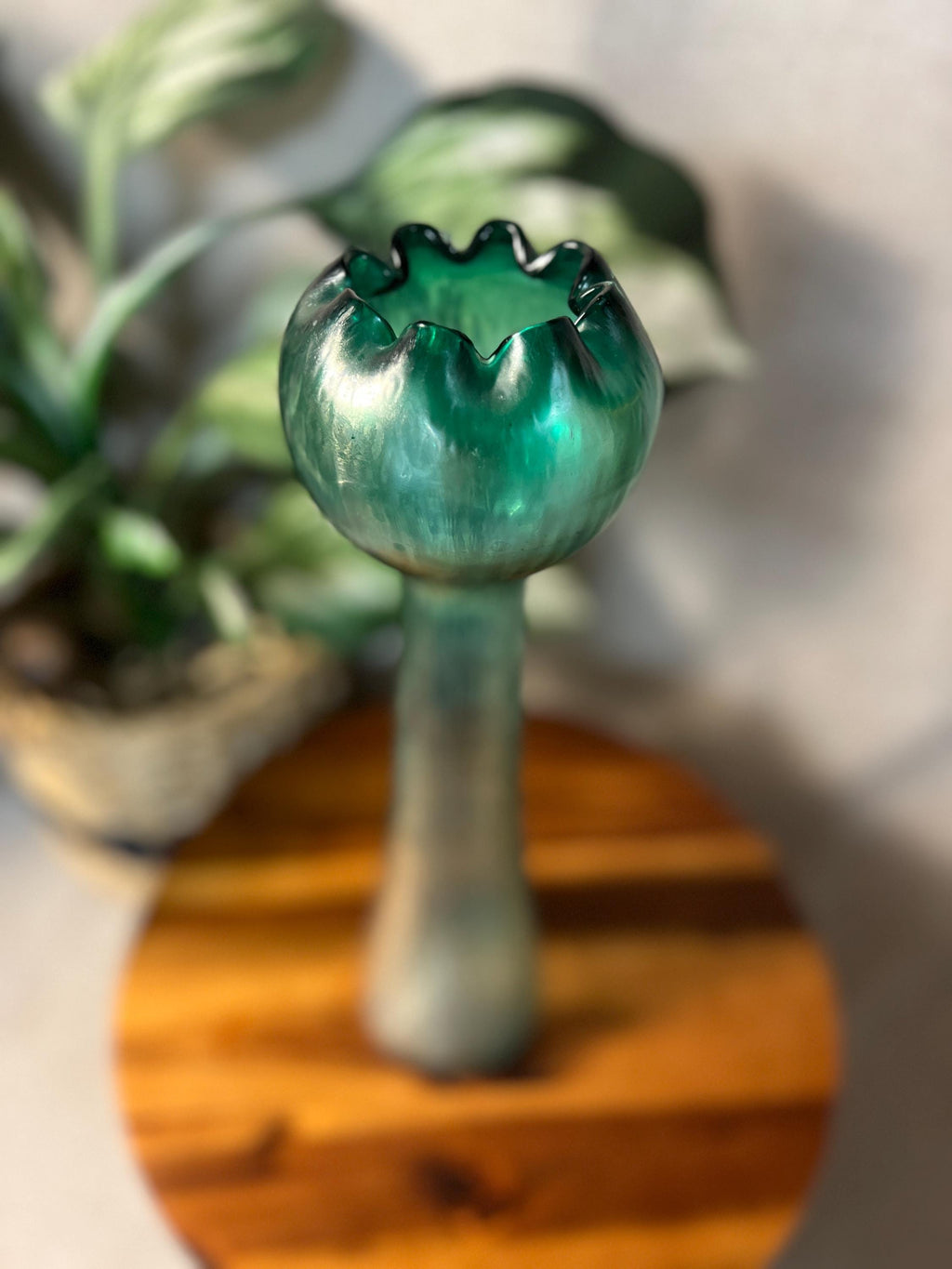 Josef Rindskopf Bohemian glass Dragonfly vase