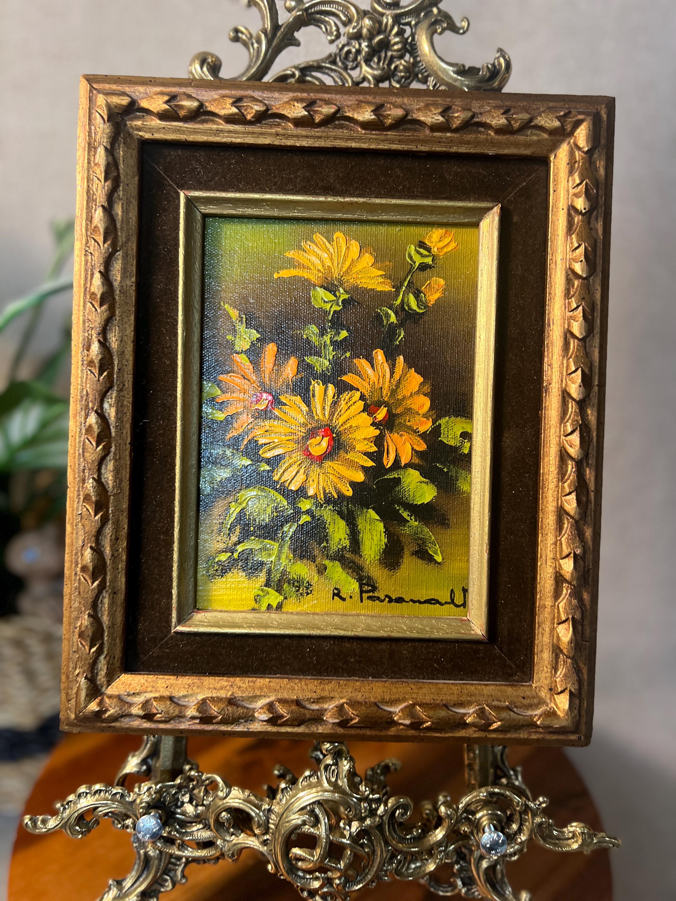 Sunflowers Still Life, Signed Original Painting
