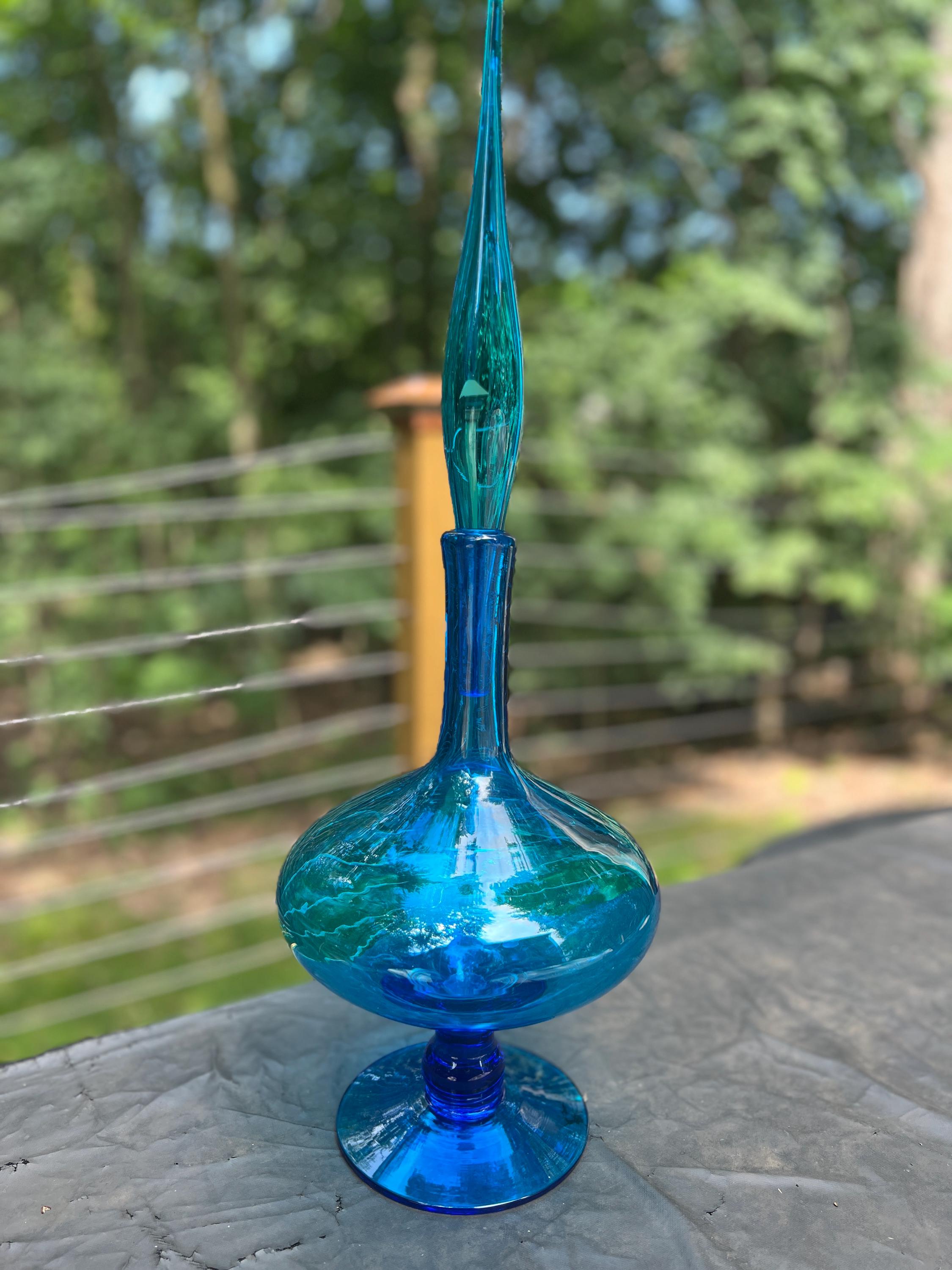 Blenko 6212 Decanter with Flame Stopper