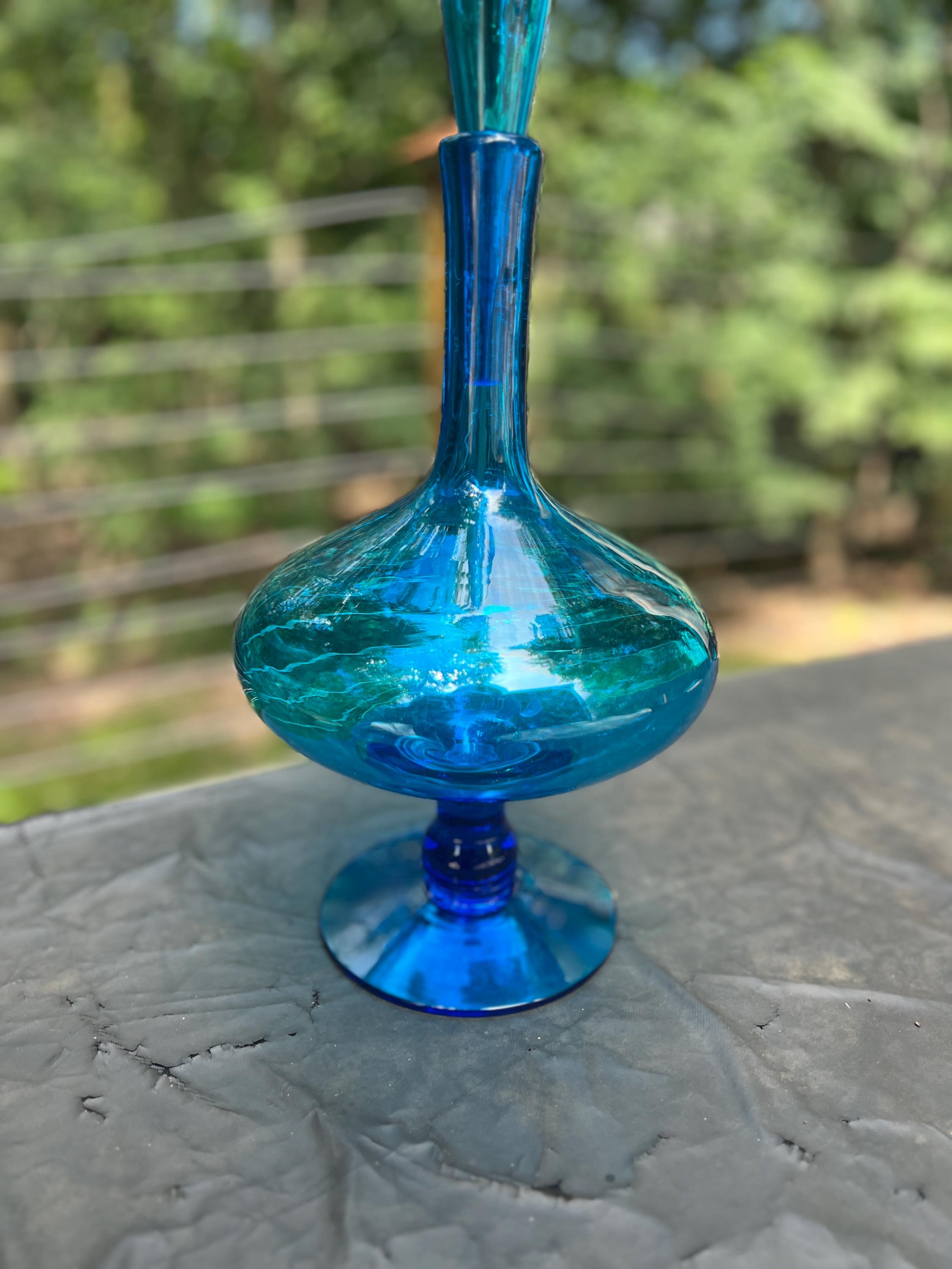 Blenko 6212 Decanter with Flame Stopper