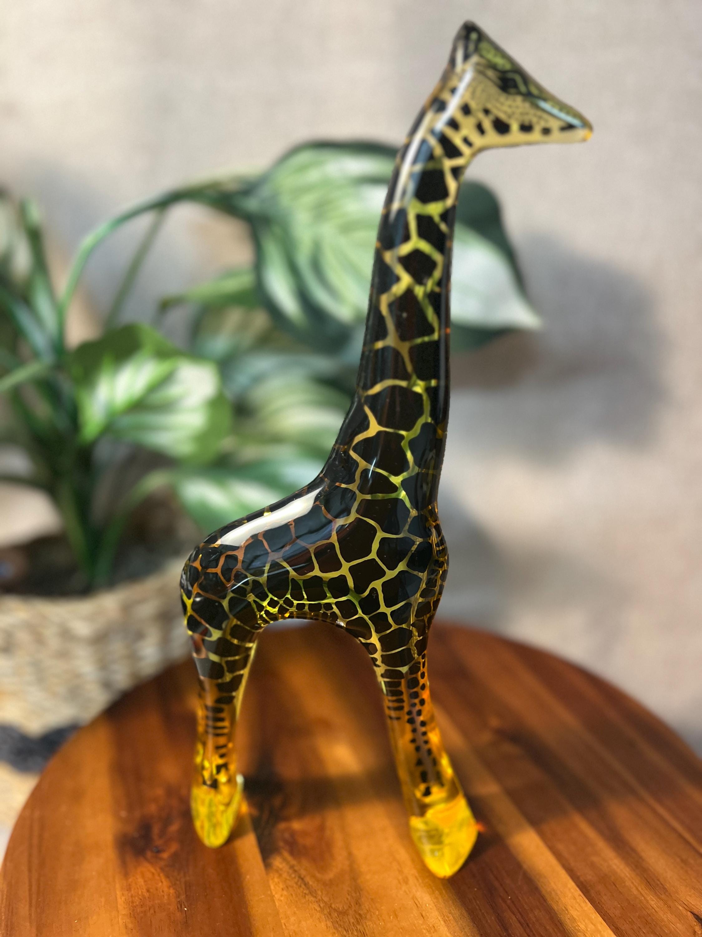 Abraham Palatnik Lucite Giraffe 12" — Op Art Sculpture, Made in Brazil