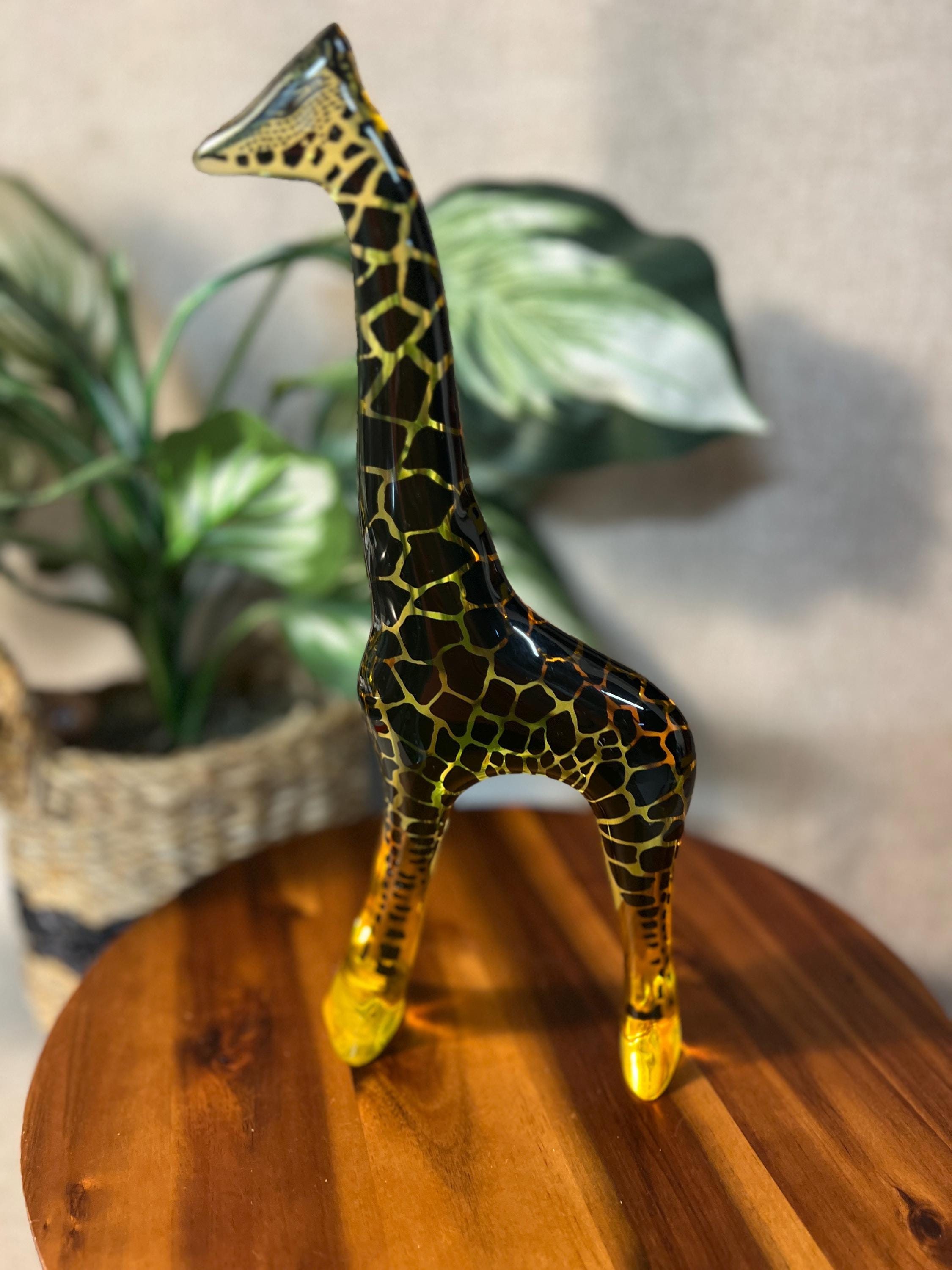 Abraham Palatnik Lucite Giraffe 12" — Op Art Sculpture, Made in Brazil