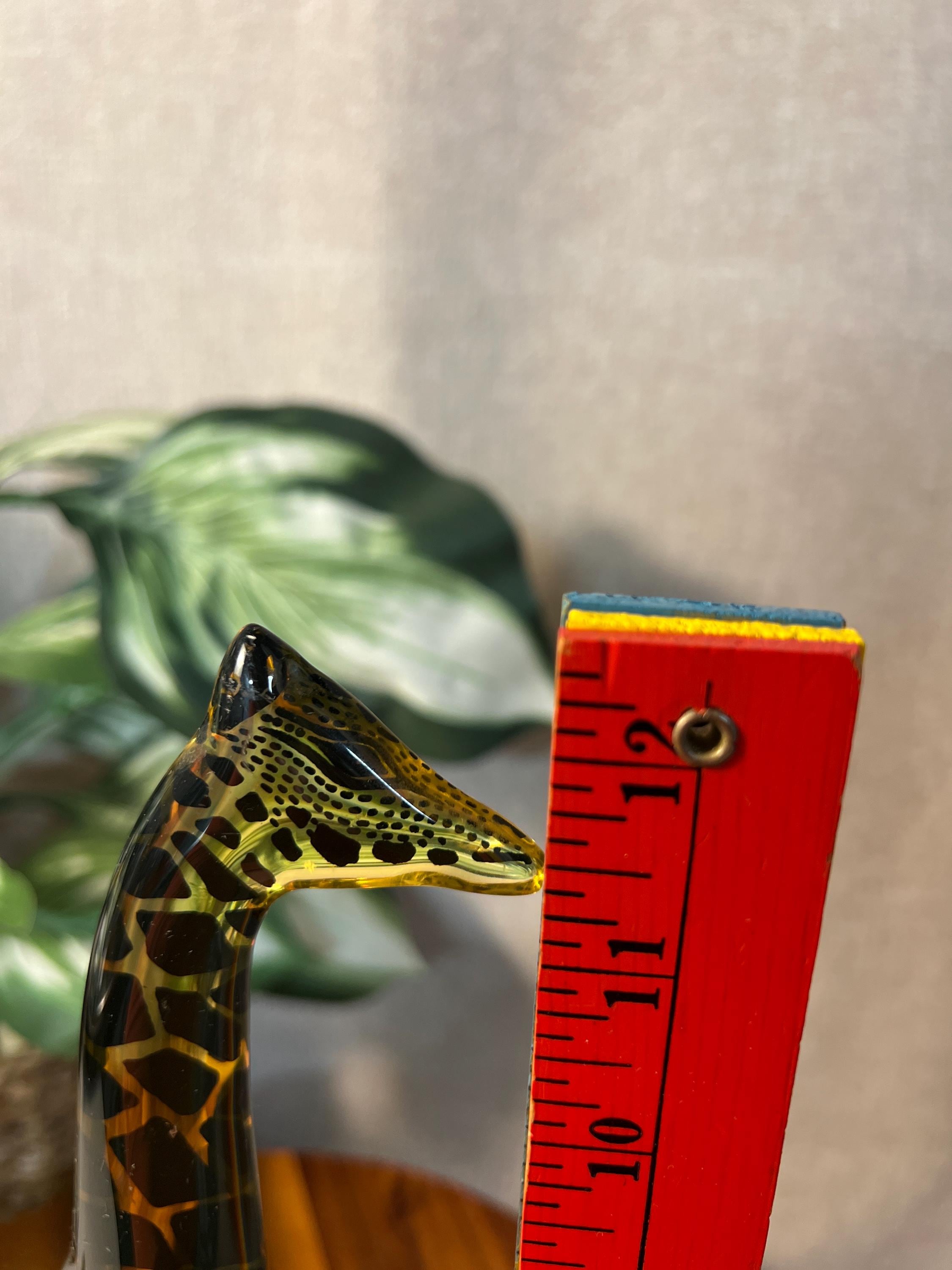 Abraham Palatnik Lucite Giraffe 12" — Op Art Sculpture, Made in Brazil