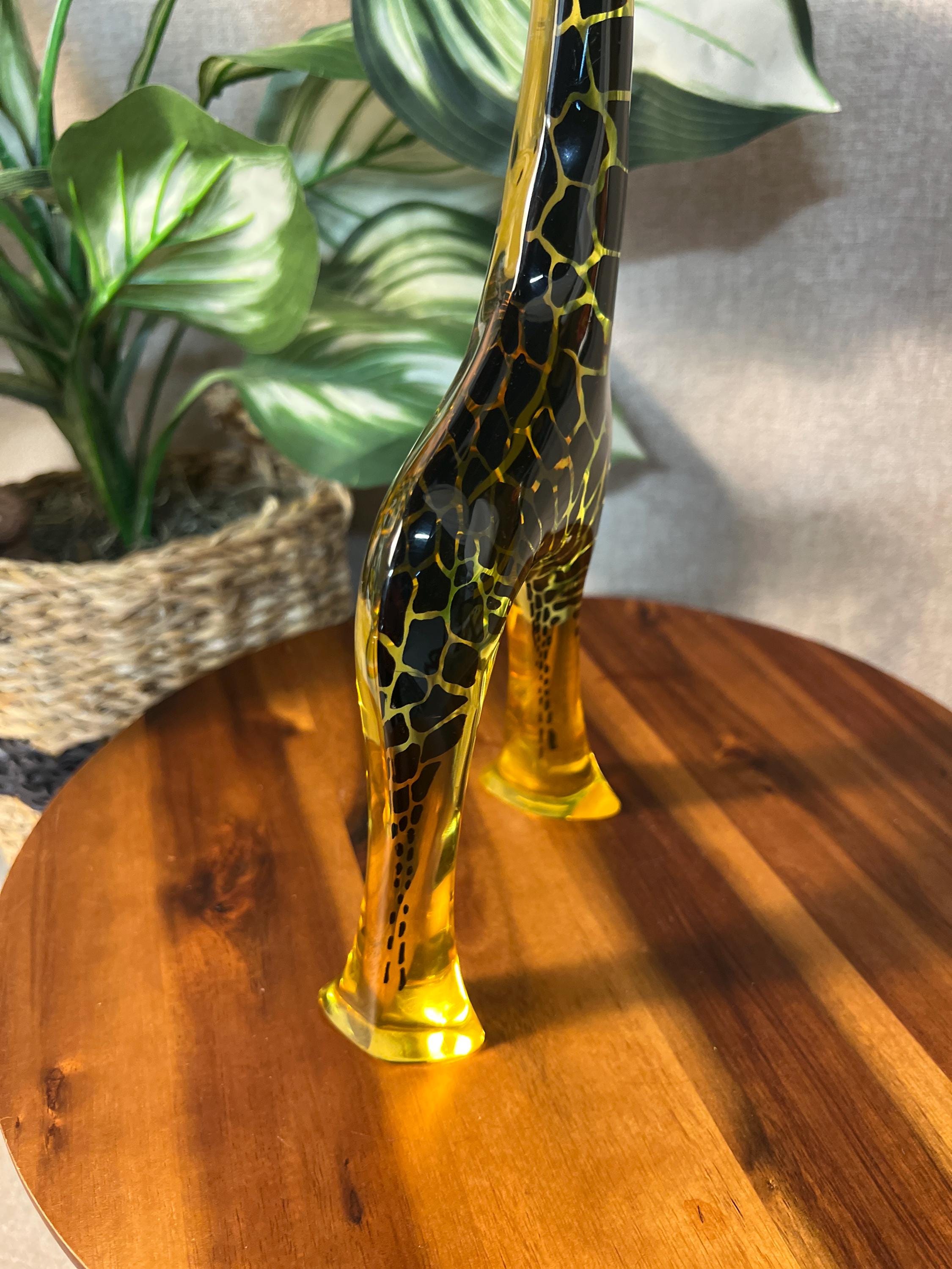 Abraham Palatnik Lucite Giraffe 12" — Op Art Sculpture, Made in Brazil