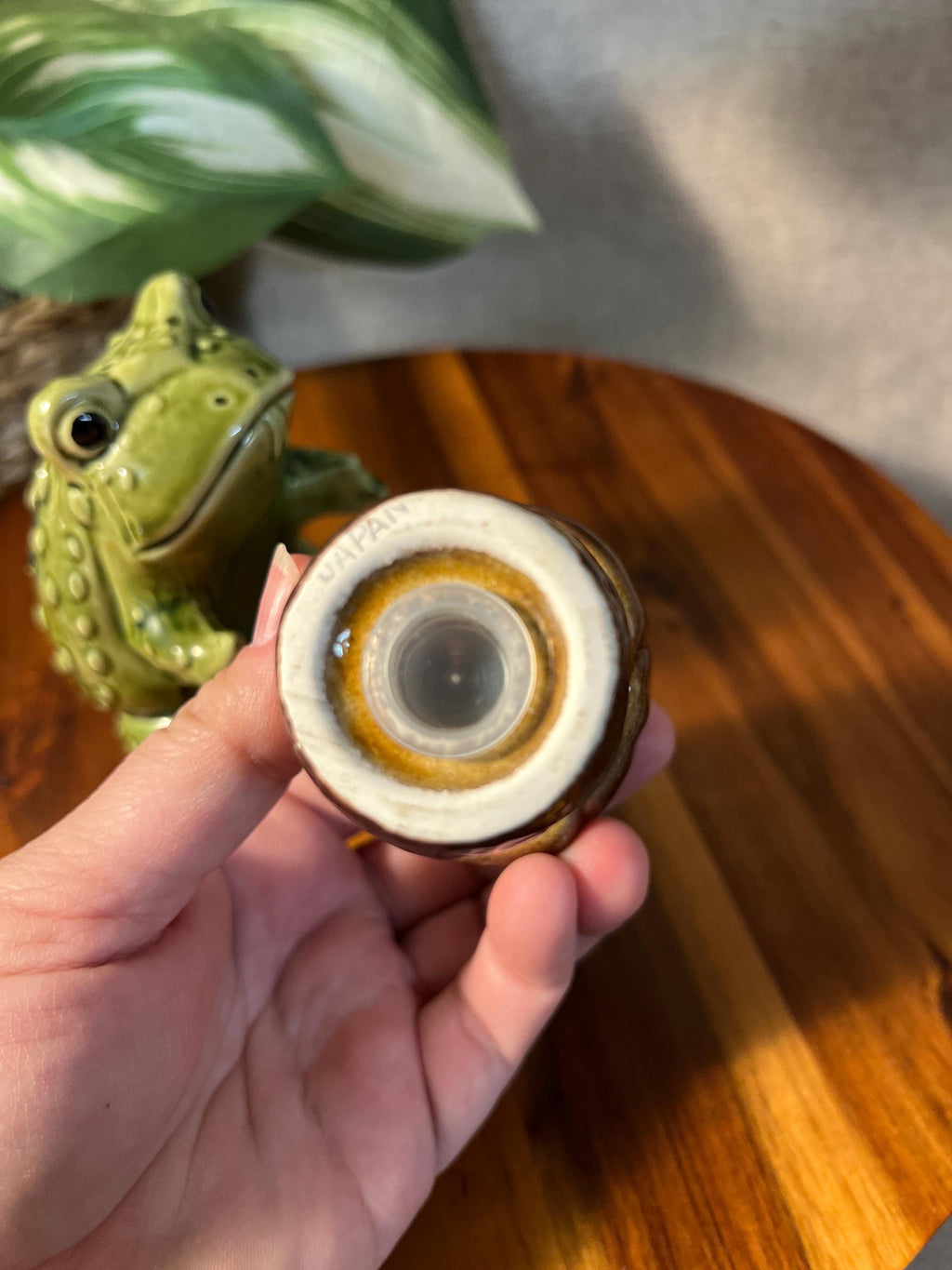 Vintage Frog and Mushroom Salt & Pepper Japan 1970's