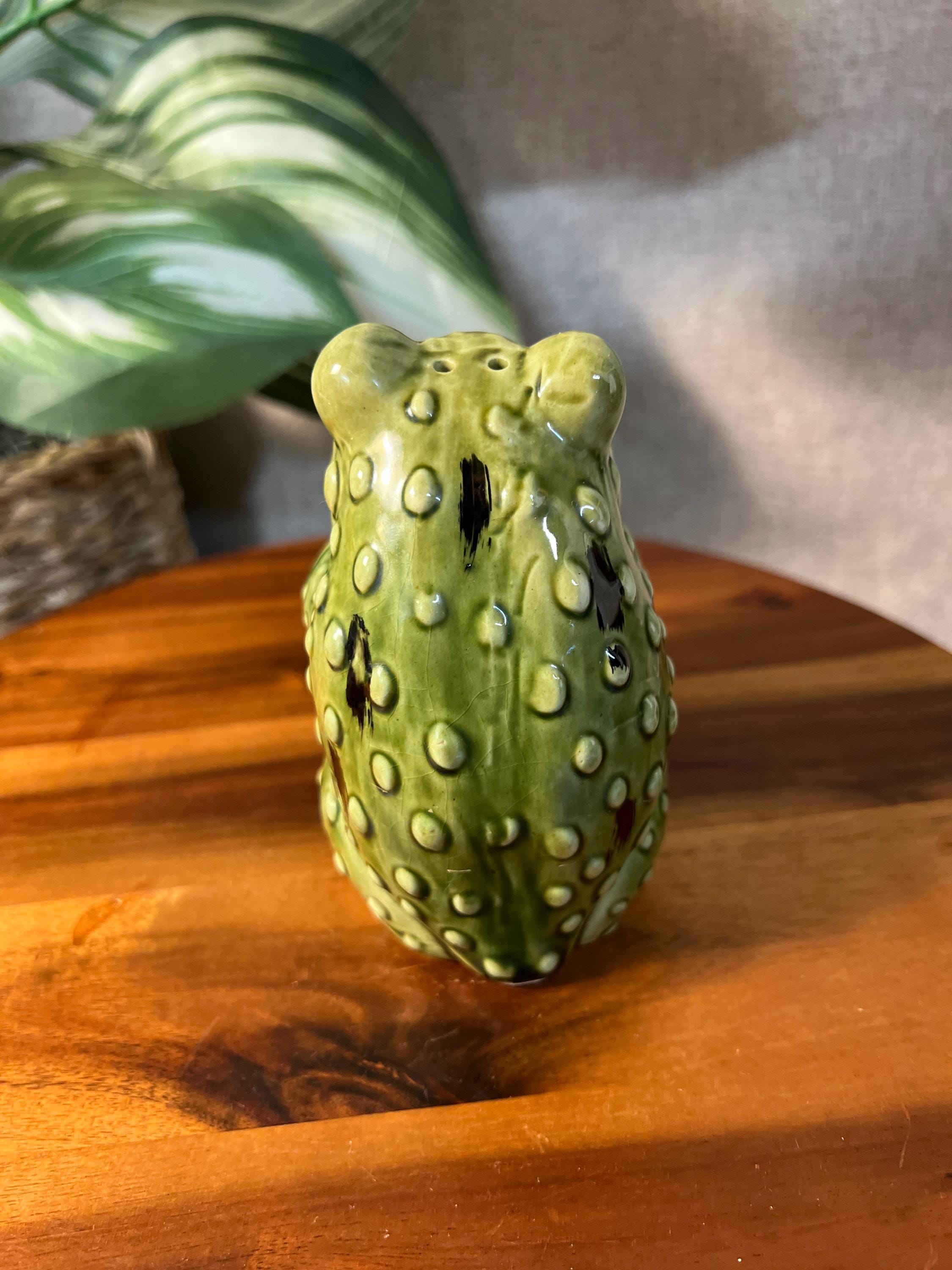 Vintage Frog and Mushroom Salt & Pepper Japan 1970's