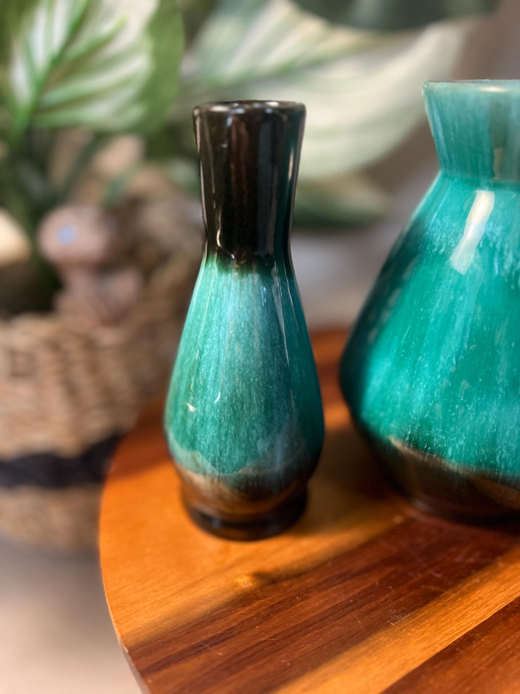 Vintage Blue Mountain Pottery canada set of 3 Vases