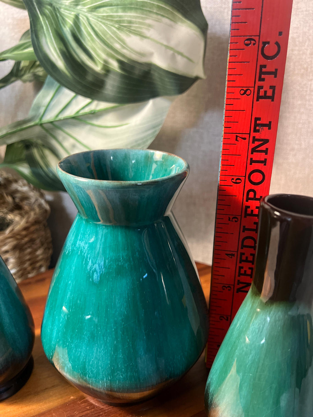 Vintage Blue Mountain Pottery canada set of 3 Vases