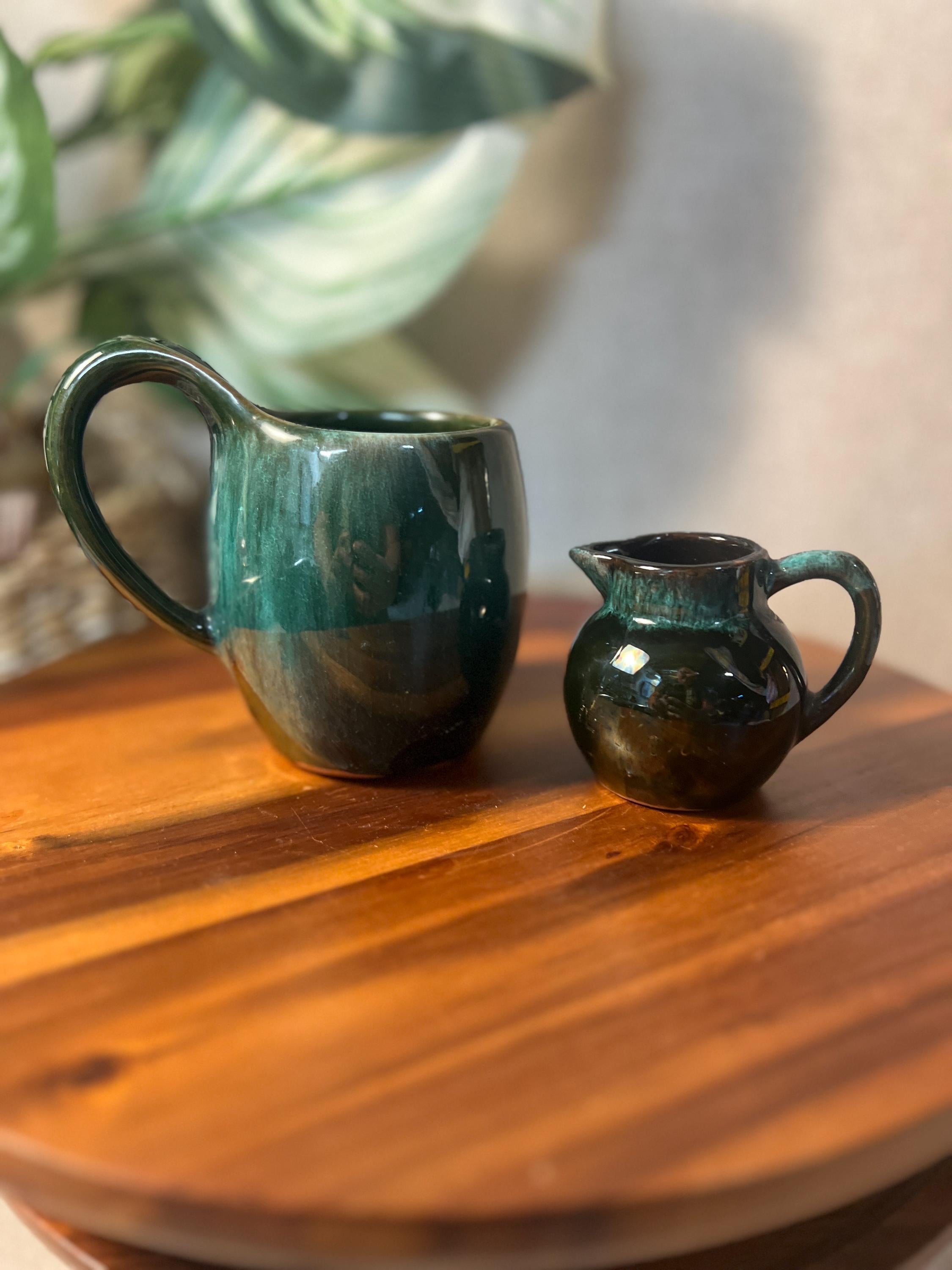 Handmade Pottery Pitcher and Mug