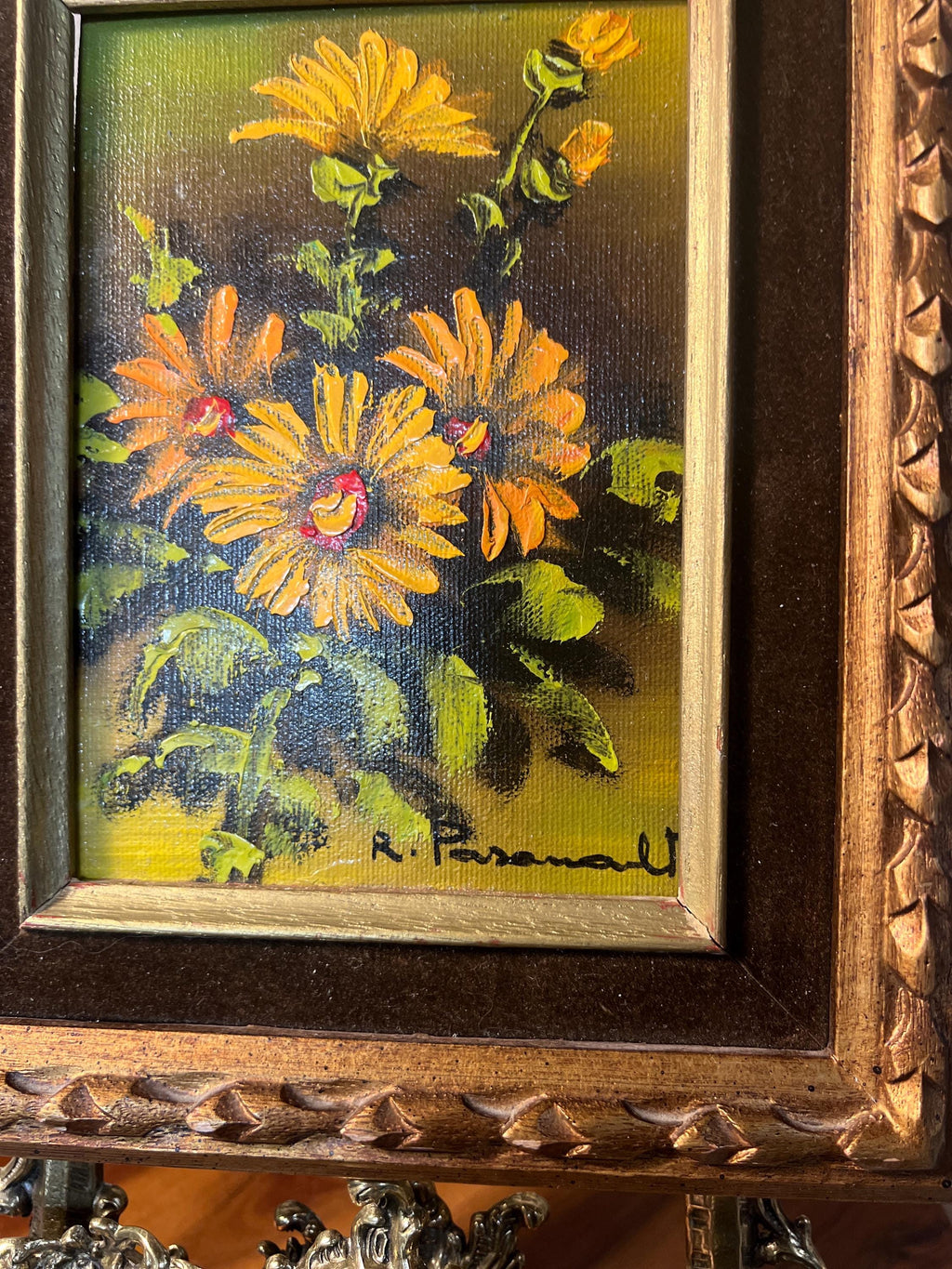 Sunflowers Still Life, Signed Original Painting