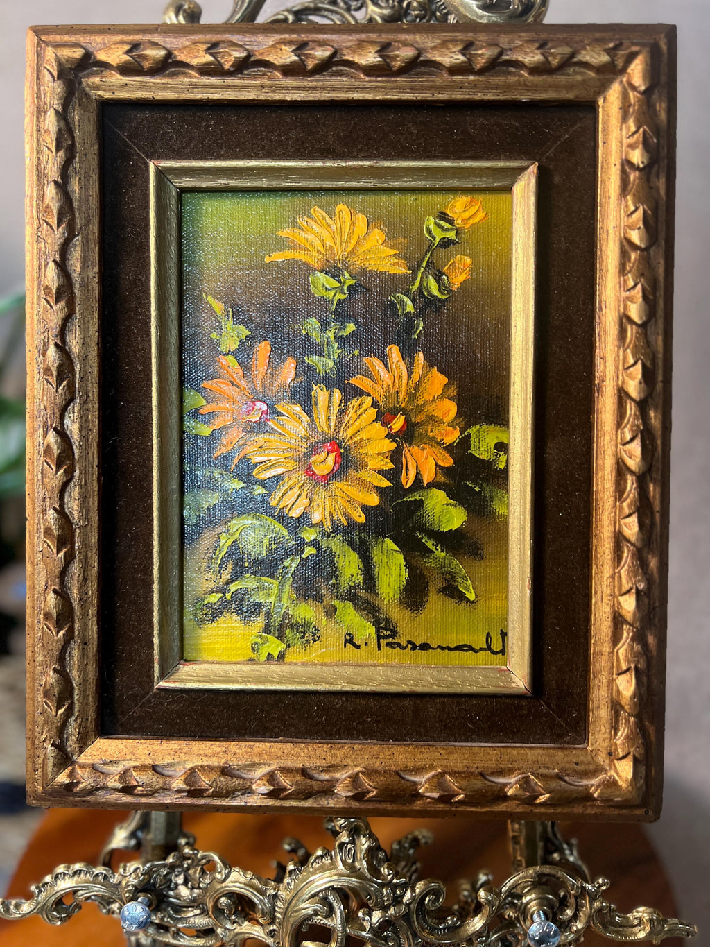 Sunflowers Still Life, Signed Original Painting