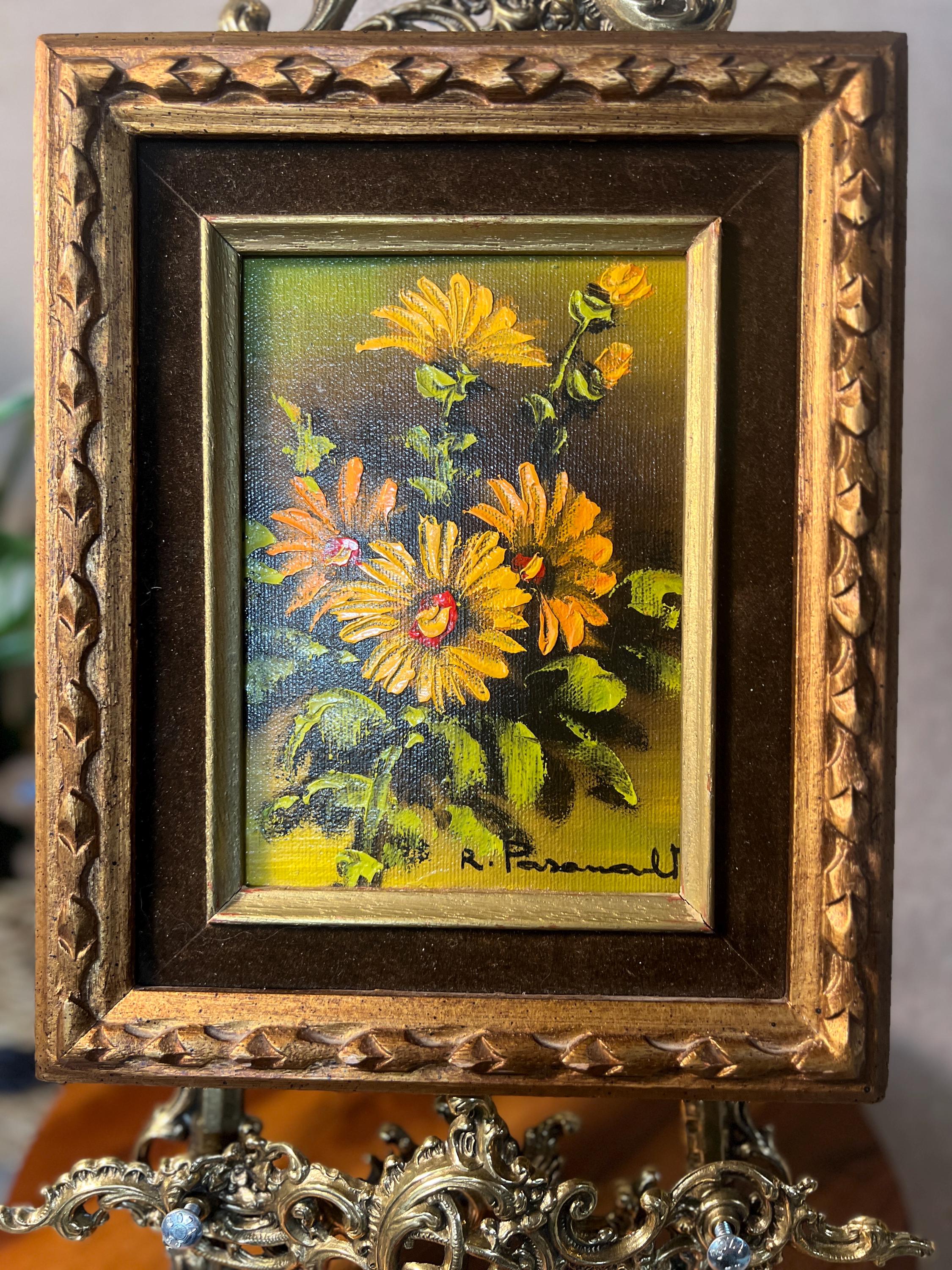 Sunflowers Still Life, Signed Original Painting