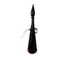 MCM 26 Tall Empoli Purple Amethyst Glass Bottle Decanter Vintage 1960s Top glued on
