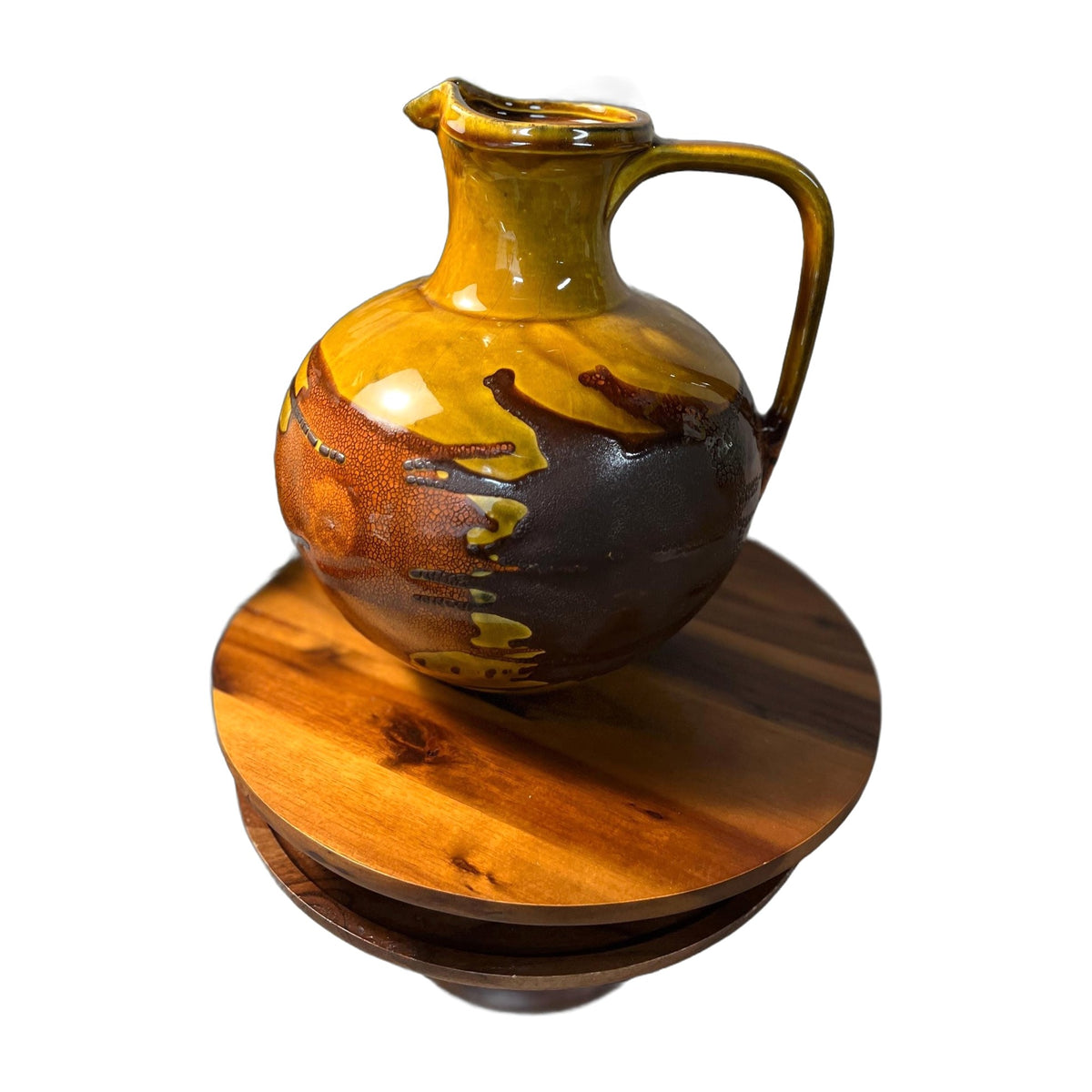Mid Century Royal Haeger Pottery Earth Wrap Large Jug Pitcher