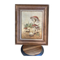 Mushroom Wall Art Plaque Stone Look Vintage 3D by artist Cooper