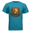 Morel mushroom tee in vintage turquoise