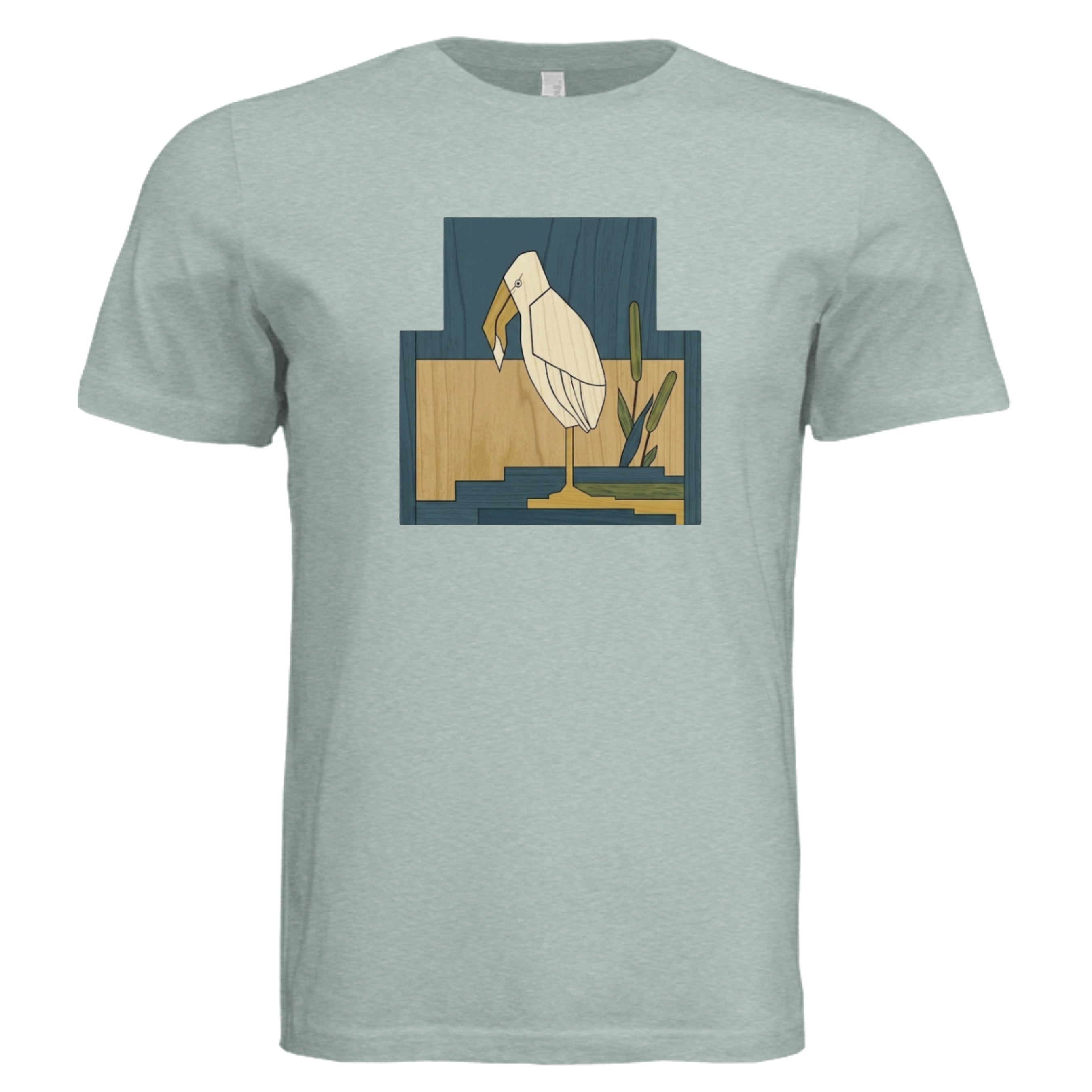Dusty Blue Triblend - 3413C - FRONT