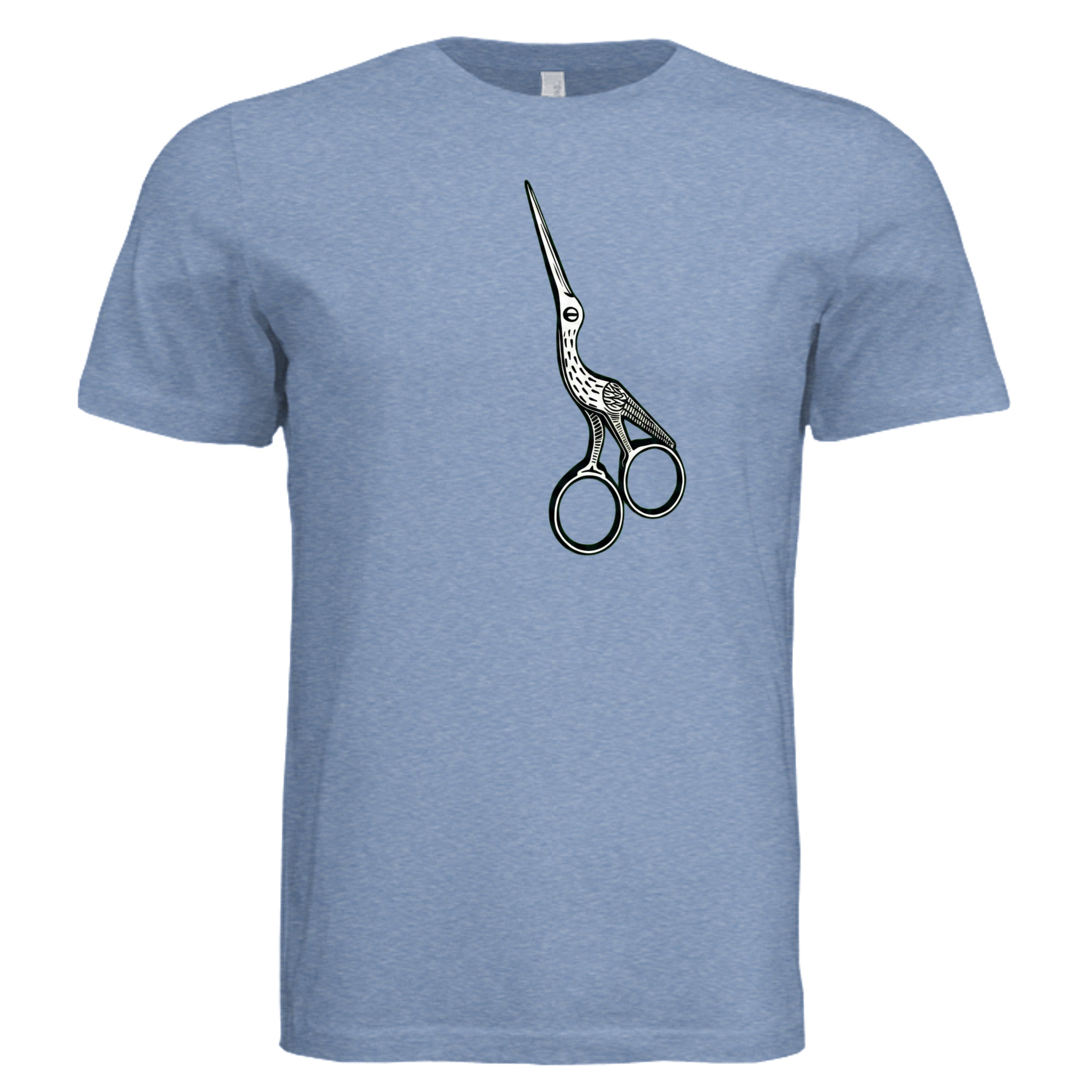 Solid Blue Triblend - 3413C - FRONT