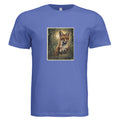 Fox in the forest tee in true royal triblend — Owl and Twig Vintage