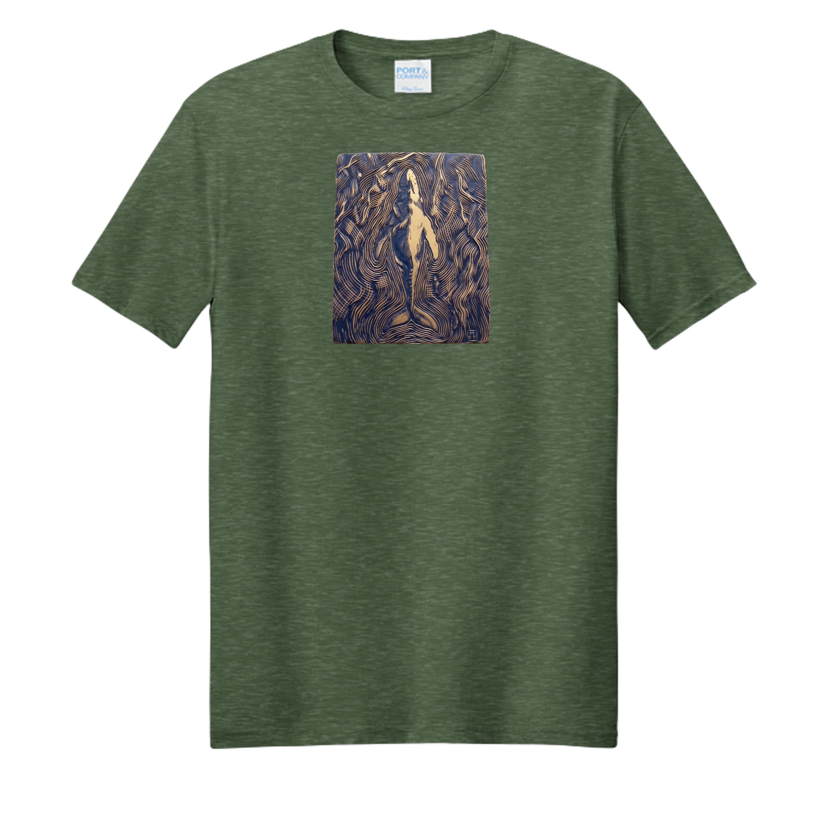 Forest Green Heather - PC455 - FRONT