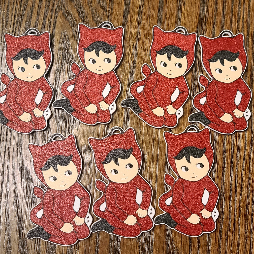 Little devil baby keychain, 3D printed collectible
