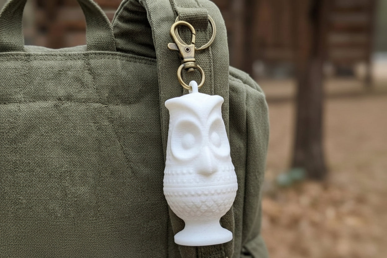 Viking Owl large keychain
