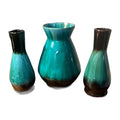 Vintage Blue Mountain Pottery canada set of 3 Vases