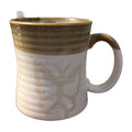 Vintage butterfly mug ceramic speckled