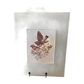 Vintage Cedar Waxwings Bird Matted Print