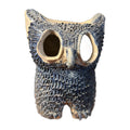 Vintage Ceramic Handmade Owl Statue see photos foot has chip