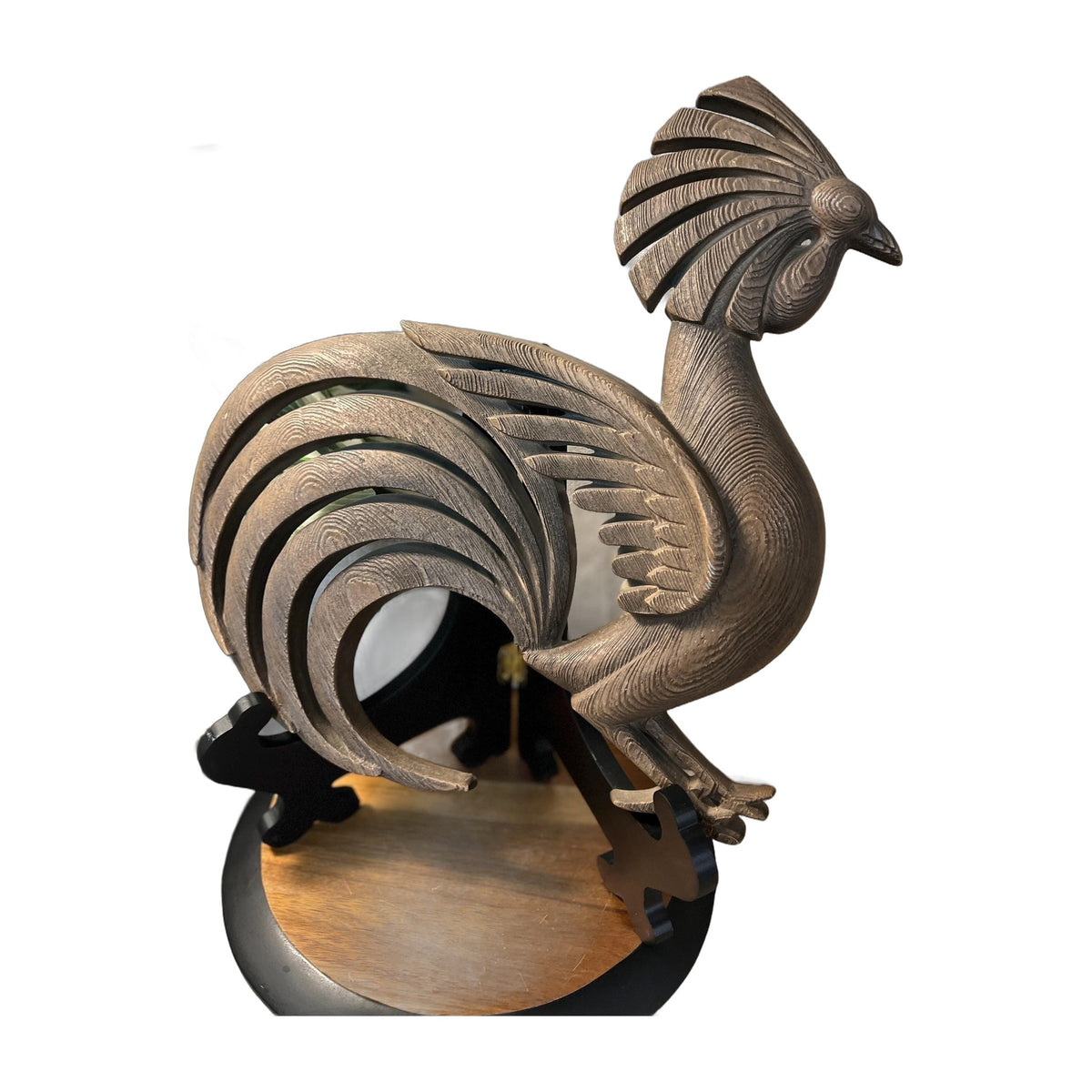 Vintage ROOSTER Wall BURWOOD large 16" W 1960's # 4116 Mid Century